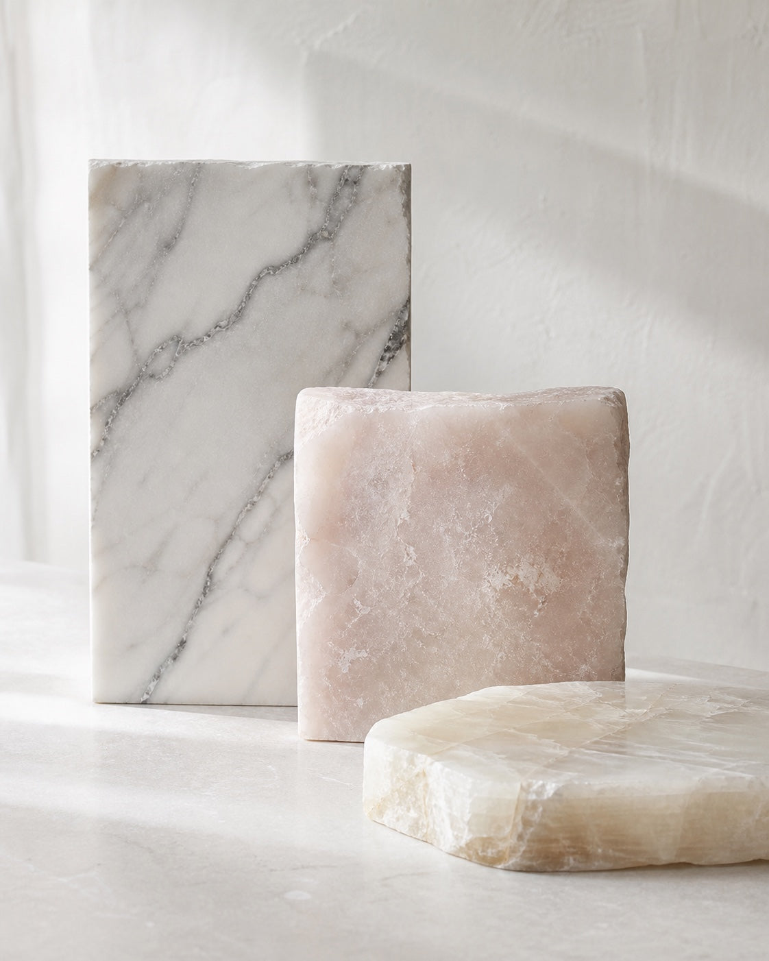 Naturally varied stone pieces showing individual patterns and nature energy