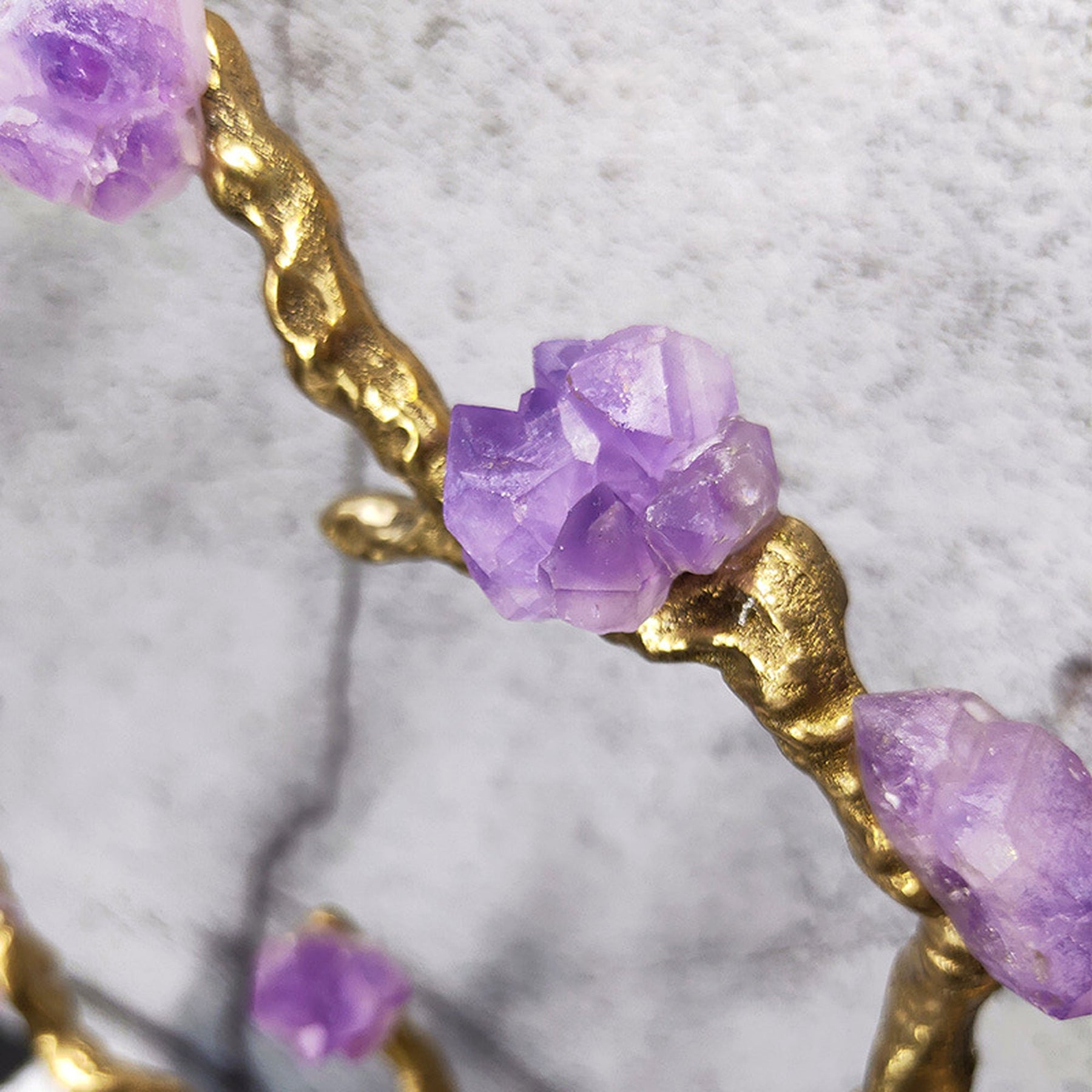 Amethyst Copper Tree Ornament