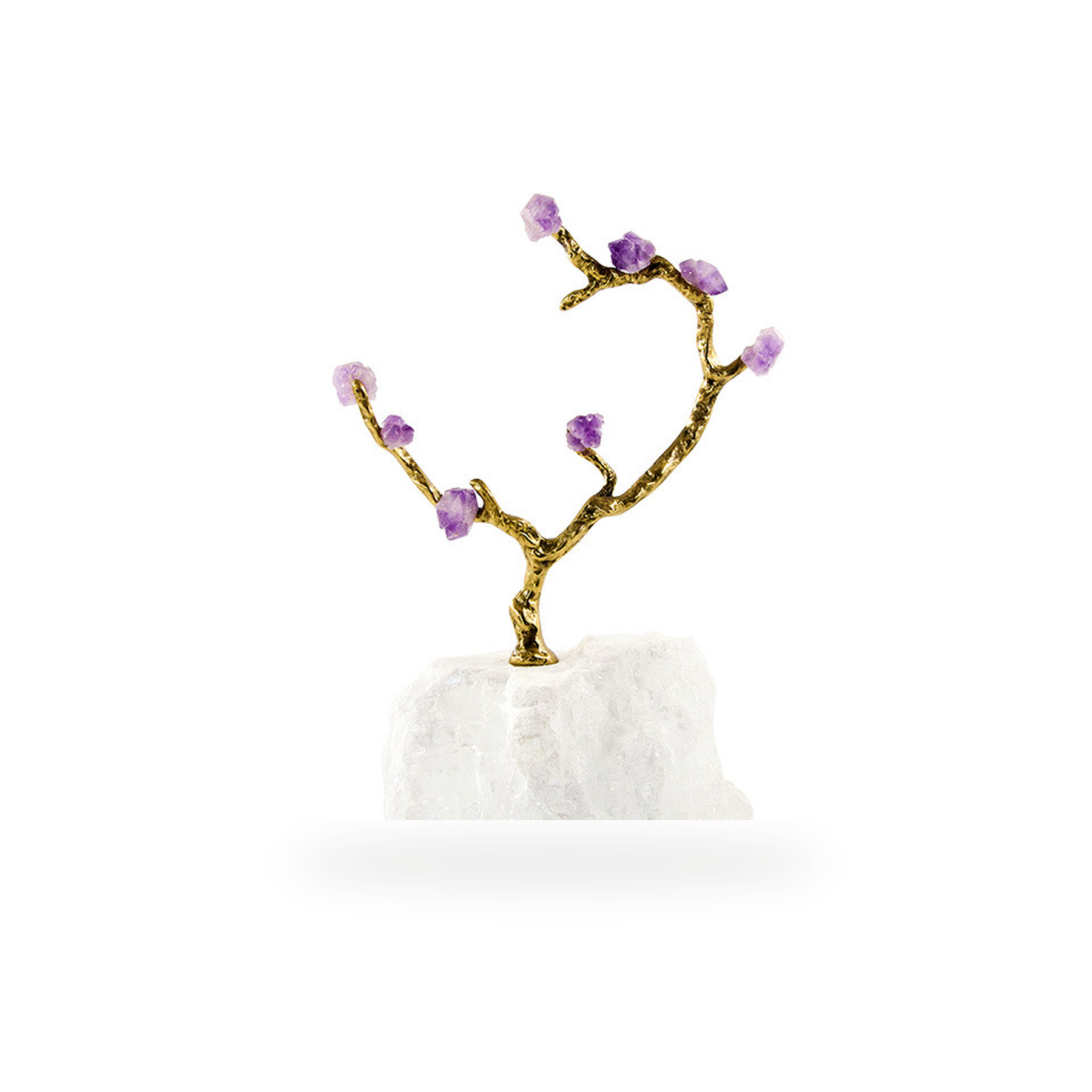 Amethyst Copper Tree Ornament