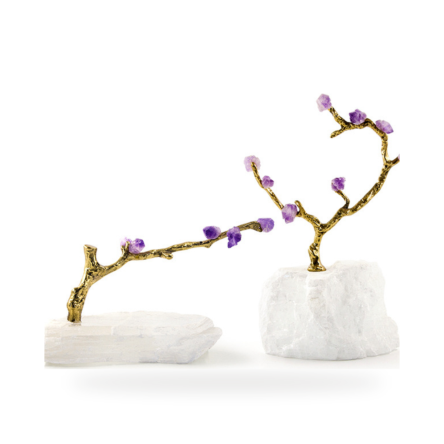Amethyst Copper Tree Ornament