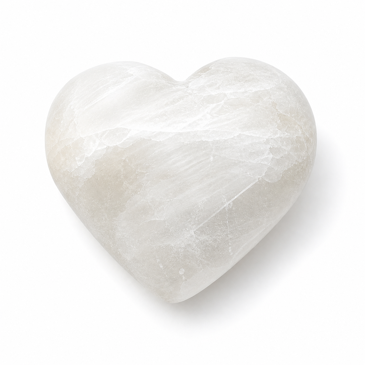 Selenite Heart Night Light