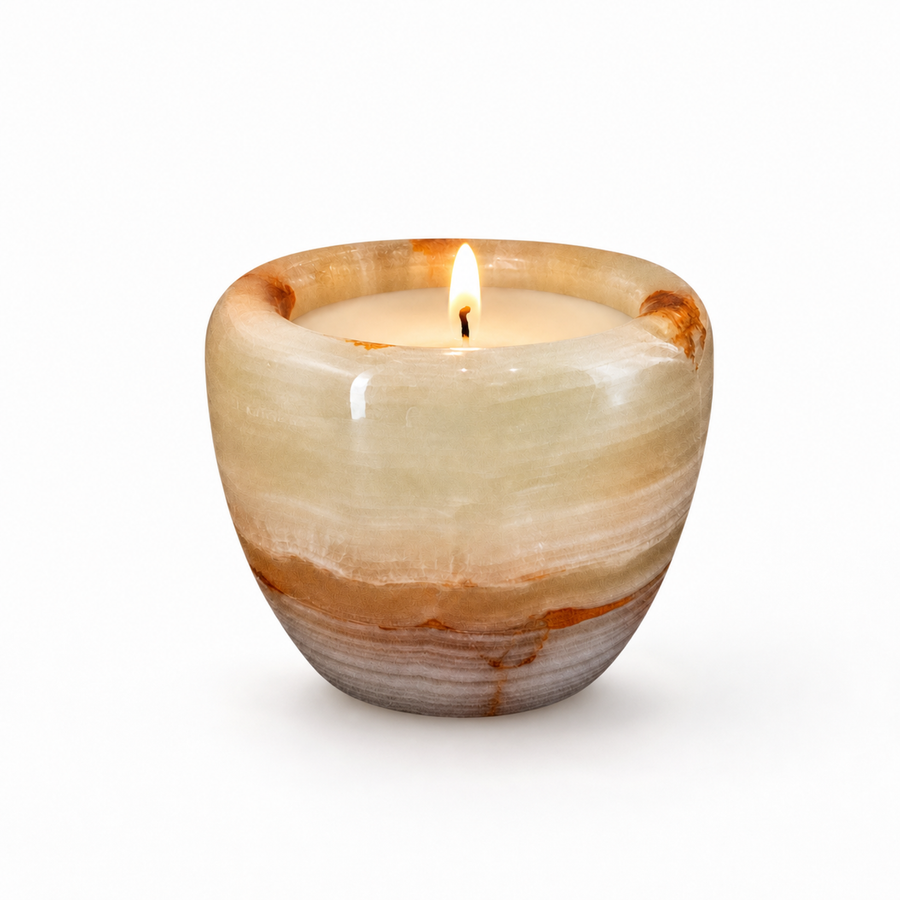 Marble Aroma Candle Holder