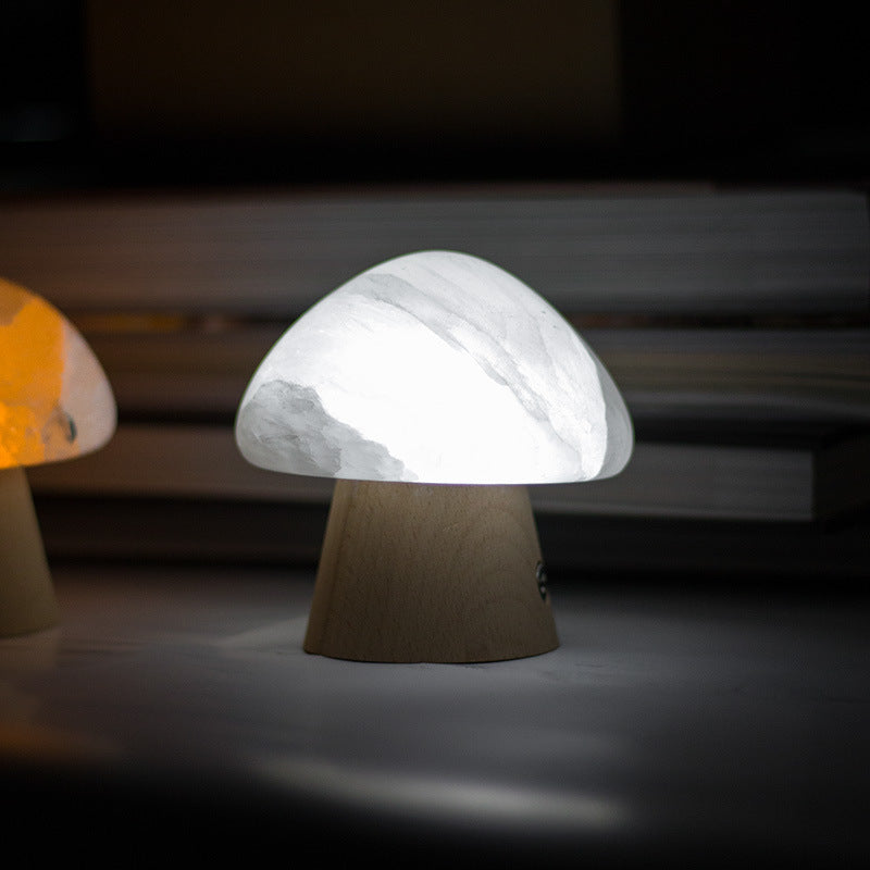 Alabaster Mushroom Night Light