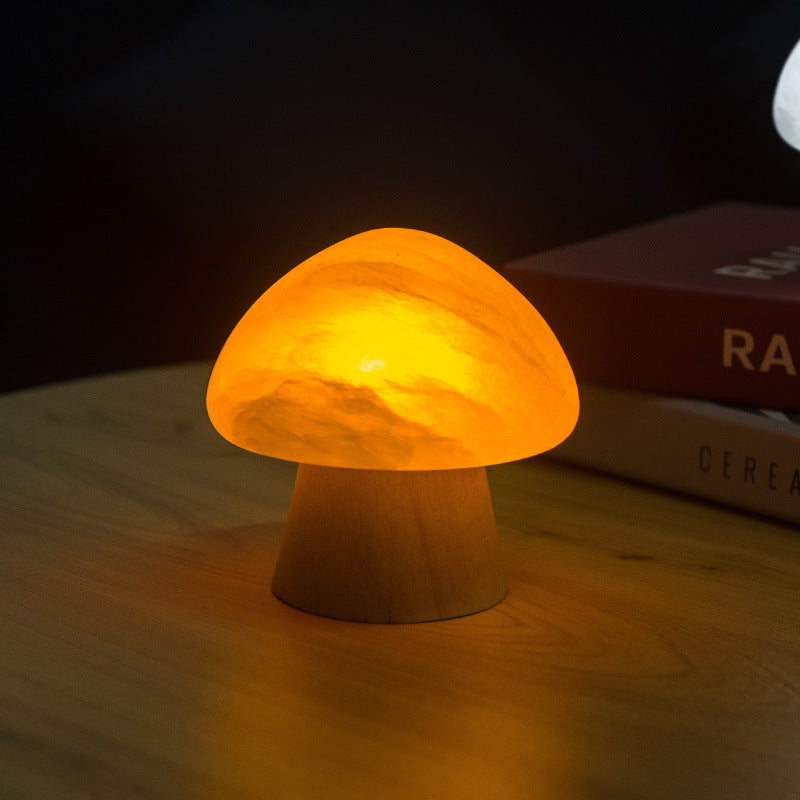 Alabaster Mushroom Night Light