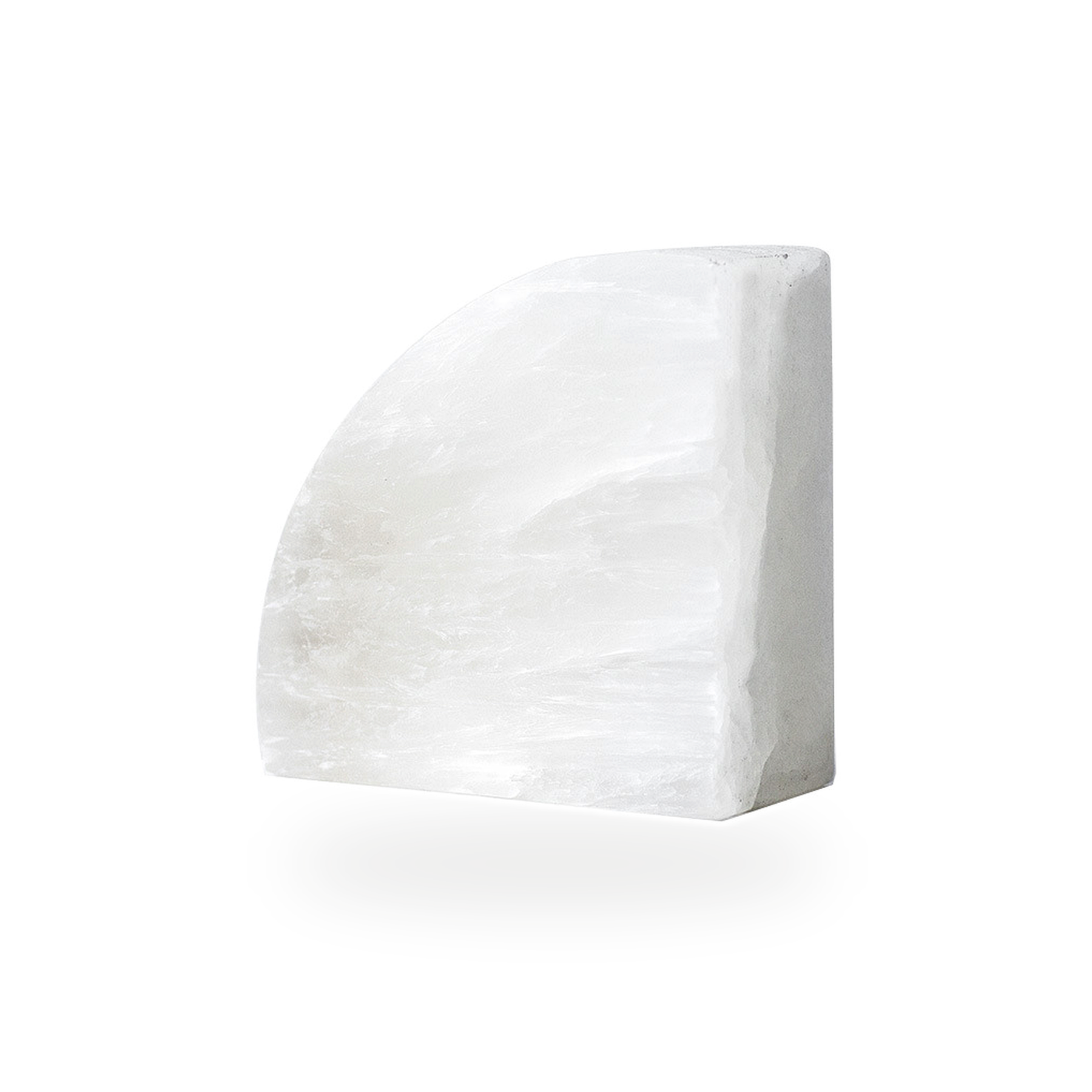Selenite Arc Mineral Bookend