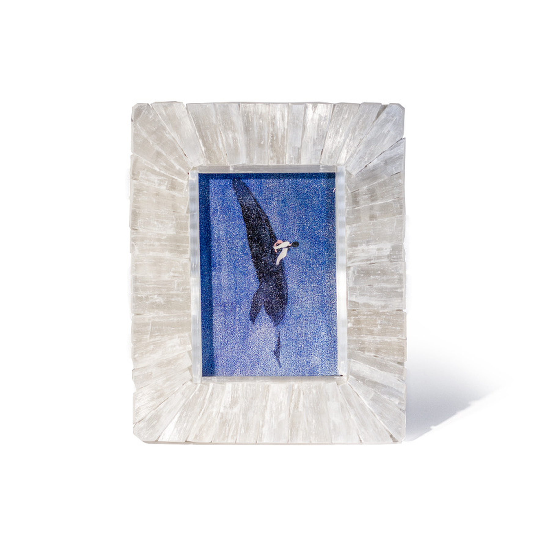 Selenite Mineral Photo Frame