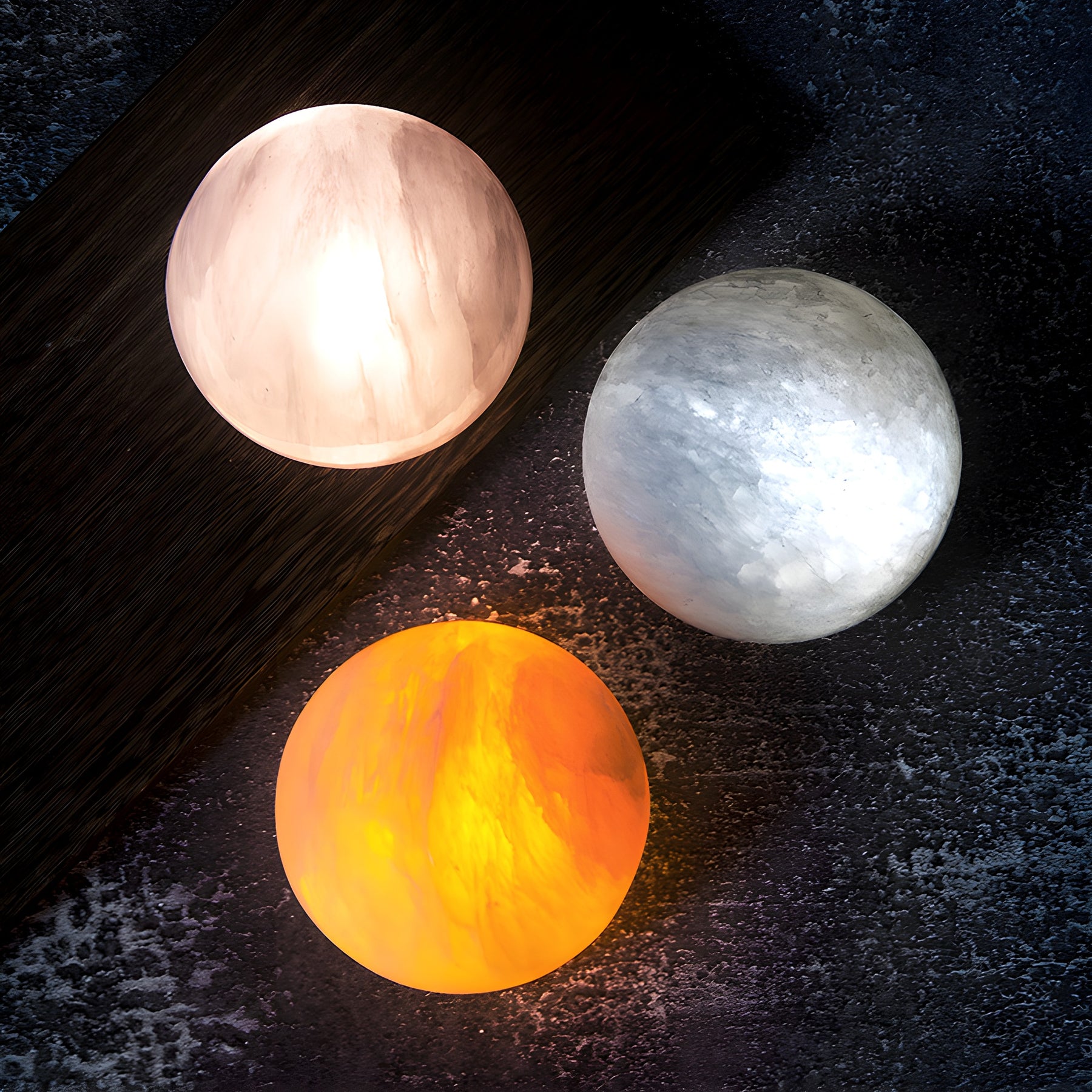 Selenite Planet Touch Night Light