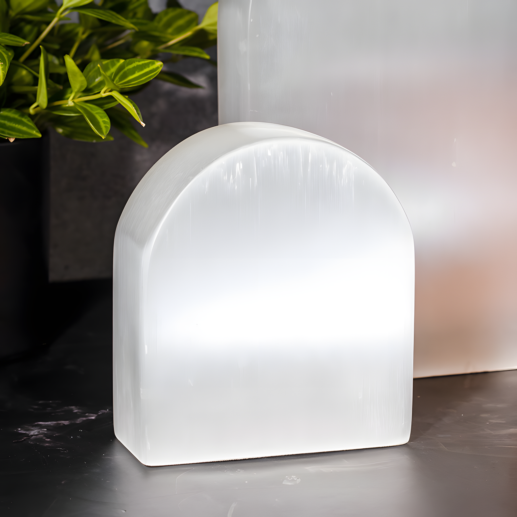 Selenite Mineral Bookend